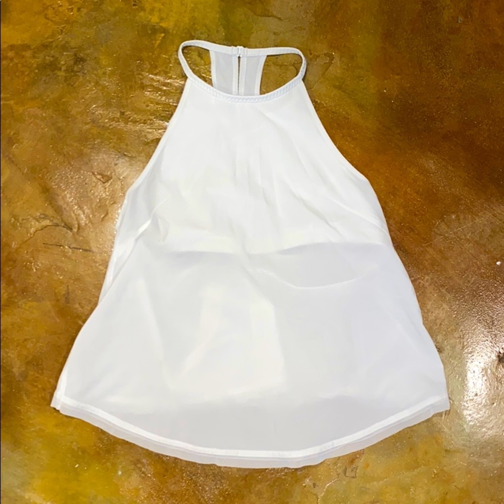 White, lululemon flowy tank